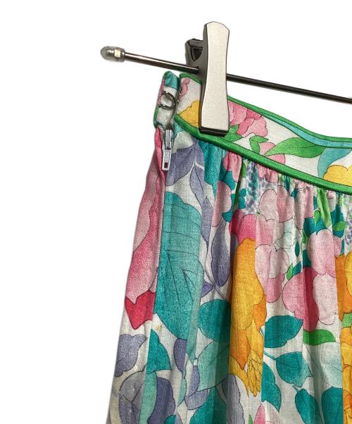 LEONARD（レオナール）LEONARD (レオナール) 花柄セットアップ グリーン×ピンク サイズ:Mの古着・服飾アイテム