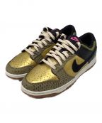 NIKEナイキ）の古着「Women's Dunk Low」｜ゴールド×ブラック