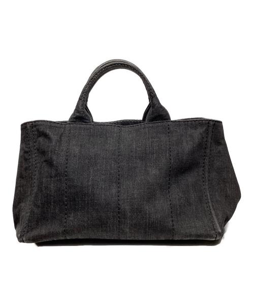 PRADA（プラダ）PRADA (プラダ) カナパ デニム 2WAYトートバッグ グレーの古着・服飾アイテム