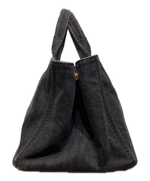 PRADA（プラダ）PRADA (プラダ) カナパ デニム 2WAYトートバッグ グレーの古着・服飾アイテム