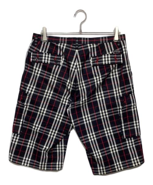 BURBERRY BLACK LABEL（バーバリーブラックレーベル）BURBERRY BLACK LABEL (バーバリーブラックレーベル) チェックハーフパンツ　BMS70-951-09 ブラック サイズ:85の古着・服飾アイテム