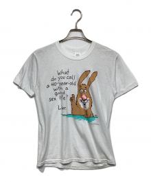 NO BRAND（ノーブランド）の古着「Shoebox Greetings T」｜ホワイト