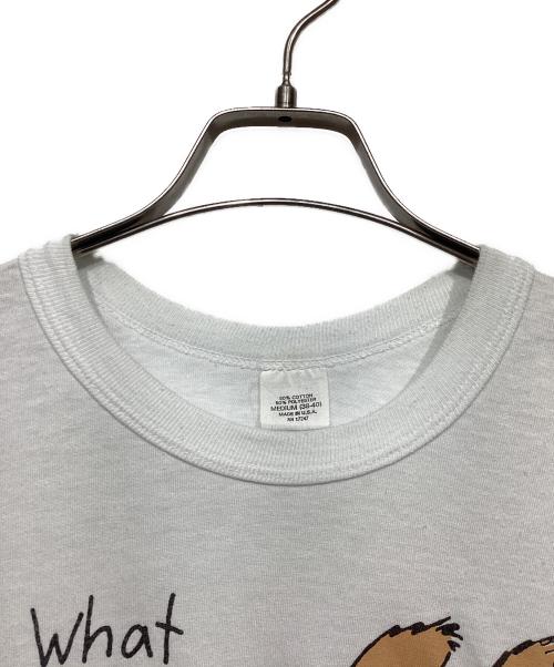 NO BRAND（ノーブランド）NO BRAND (ノーブランド) Shoebox Greetings T ホワイト サイズ:Mの古着・服飾アイテム