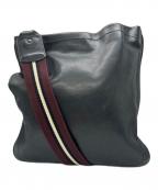 BALLYバリー）の古着「ショルダーバッグ」｜ブラック×ボルドー