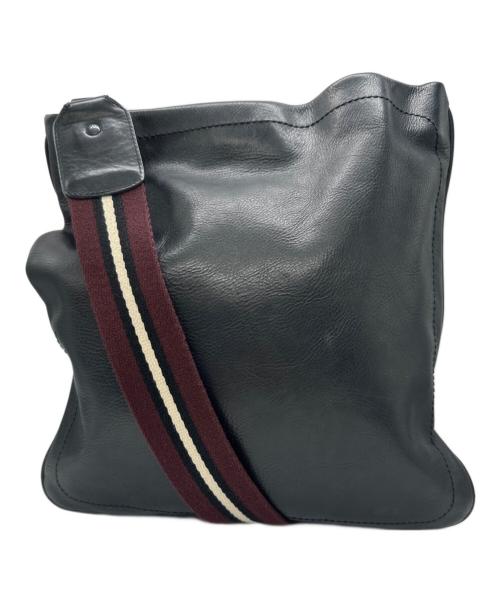 BALLY（バリー）BALLY (バリー) ショルダーバッグ ブラック×ボルドーの古着・服飾アイテム