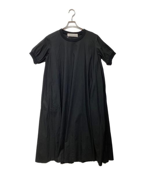 Midi-Umi（ミディウミ）Midi-Umi (ミディウミ) コットンリネンフレアワンピース ブラック サイズ:-の古着・服飾アイテム