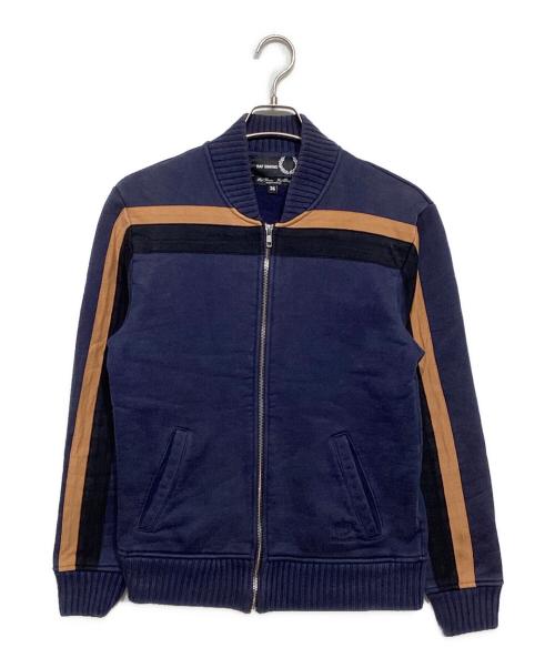 RAF SIMONS（ラフシモンズ）RAF SIMONS (ラフシモンズ) FRED PERRY (フレッドペリー) スウェットボンバージャケット ネイビー サイズ:36の古着・服飾アイテム
