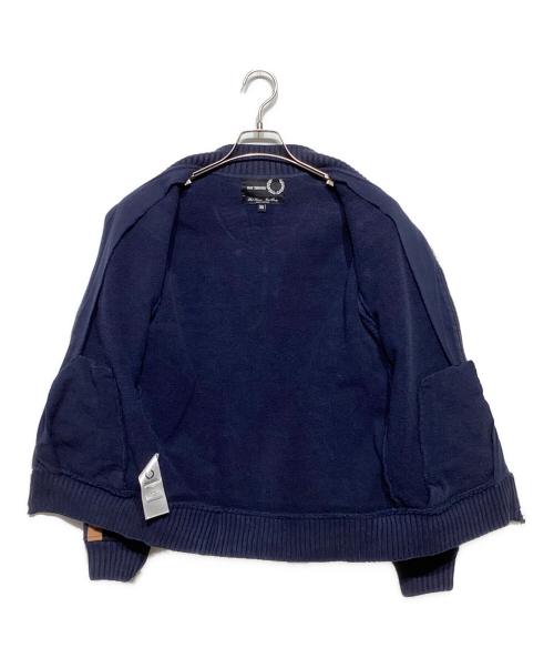 RAF SIMONS（ラフシモンズ）RAF SIMONS (ラフシモンズ) FRED PERRY (フレッドペリー) スウェットボンバージャケット ネイビー サイズ:36の古着・服飾アイテム