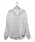 BOURRIENNEブリエンヌ）の古着「スキッパーシャツ」｜ホワイト