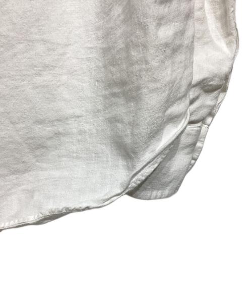 BOURRIENNE（ブリエンヌ）BOURRIENNE (ブリエンヌ) スキッパーシャツ ホワイト サイズ:Lの古着・服飾アイテム