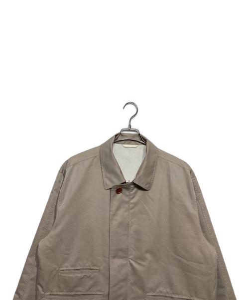 Cabaret Poval（キャバレーポバール）Cabaret Poval (キャバレーポバール) REVERSIBLE VENTILE COAT ベージュ×ホワイト サイズ:Lの古着・服飾アイテム