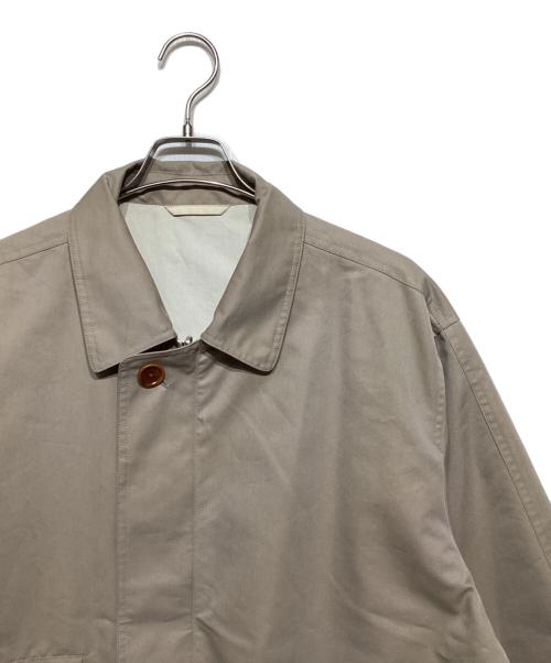 Cabaret Poval（キャバレーポバール）Cabaret Poval (キャバレーポバール) REVERSIBLE VENTILE COAT ベージュ×ホワイト サイズ:Lの古着・服飾アイテム