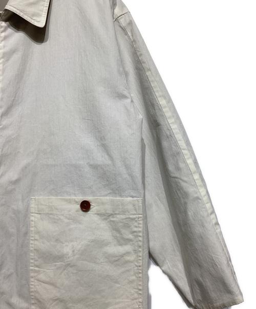 Cabaret Poval（キャバレーポバール）Cabaret Poval (キャバレーポバール) REVERSIBLE VENTILE COAT ベージュ×ホワイト サイズ:Lの古着・服飾アイテム