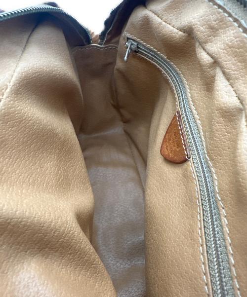 CELINE（セリーヌ）CELINE (セリーヌ) マカダム柄ショルダーバッグ ブラウンの古着・服飾アイテム