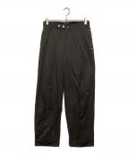 Omar Afridiオマールアフリディ）の古着「PRESSED TROUSERS」｜ブラウン