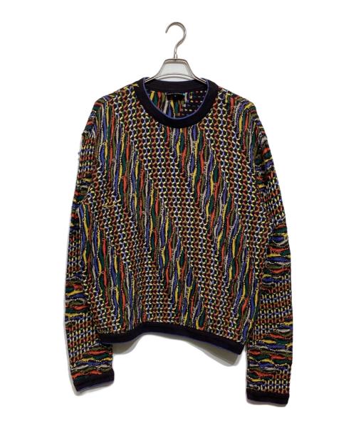 Coogi（クージー）Coogi (クージー) 3Dニット マルチカラー サイズ:Lの古着・服飾アイテム