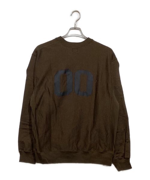 blurhms ROOTSTOCK（ブラームスルーツストック）blurhms ROOTSTOCK (ブラームスルーツストック) Soft&Hard Sweat Crew-Neck P/O PRINT SG カーキ サイズ:3の古着・服飾アイテム