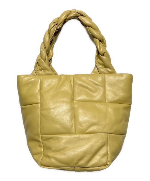 genten（ゲンテン）genten (ゲンテン) ラムレザーハンドバッグ イエローの古着・服飾アイテム