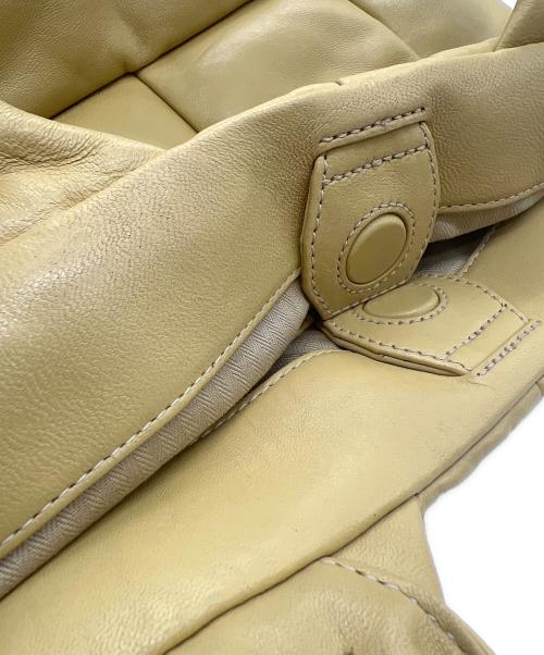 genten（ゲンテン）genten (ゲンテン) ラムレザーハンドバッグ イエローの古着・服飾アイテム