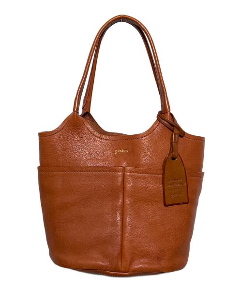 genten（ゲンテン）genten (ゲンテン) タスカ バケツ型 トートバッグ ブラウンの古着・服飾アイテム
