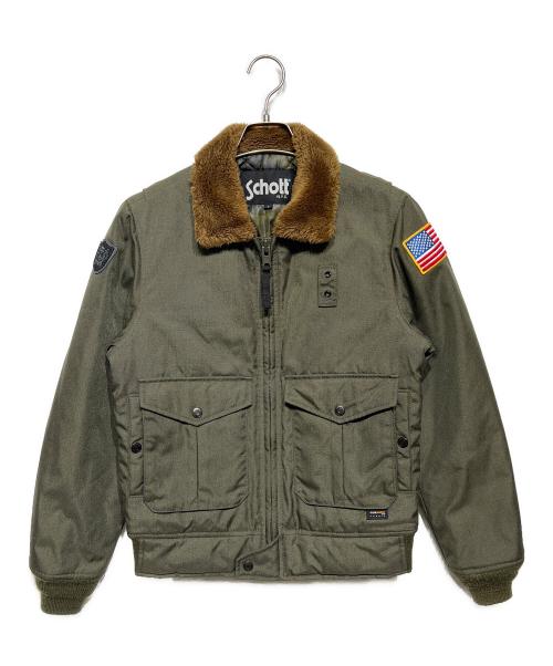 Schott（ショット）Schott (ショット) コーデュラポリスマンジャケット グリーン サイズ:Sの古着・服飾アイテム