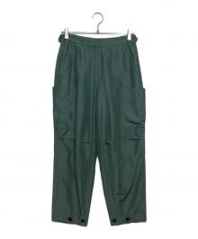 CYCLAS（シクラス）の古着「シルクコットン カーゴワイドパンツ」｜グリーン