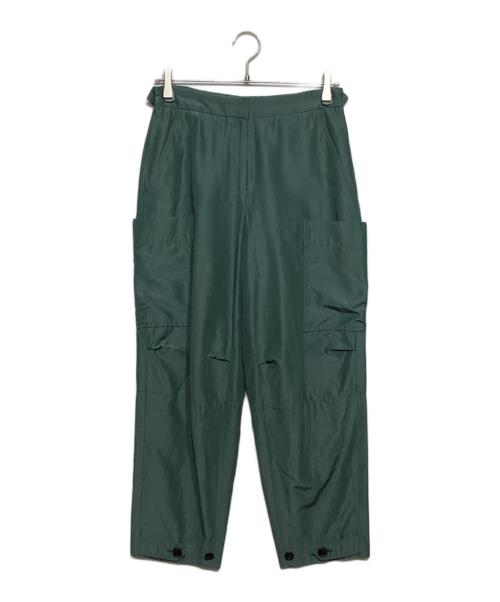 CYCLAS（シクラス）CYCLAS (シクラス) シルクコットン カーゴワイドパンツ グリーン サイズ:34の古着・服飾アイテム