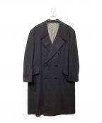 CROMBIEクロンビー）の古着「カシミヤダブルコート」｜ブラック