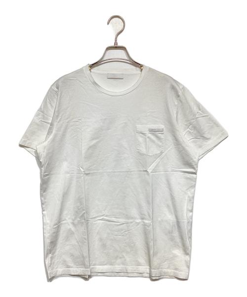 PRADA（プラダ）PRADA (プラダ) ポケットTシャツ ホワイト サイズ:XLの古着・服飾アイテム