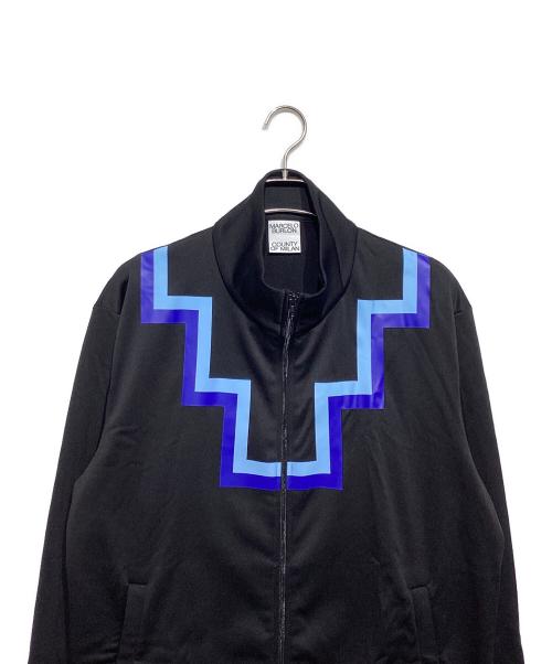 MARCELO BURLON（マルセロバーロン）MARCELO BURLON (マルセロバーロン) クロス プリント トラック ジャケット ブラック サイズ:XLの古着・服飾アイテム
