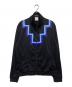 MARCELO BURLON（マルセロバーロン）の古着「クロス プリント トラック ジャケット」｜ブラック