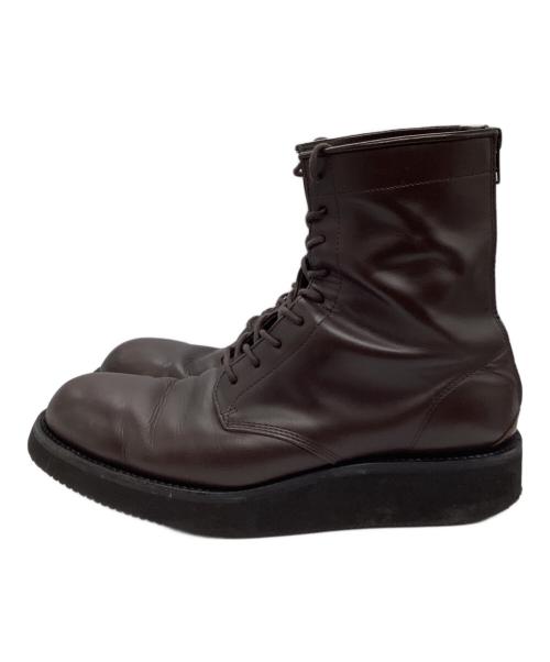 LAD MUSICIAN（ラッドミュージシャン）LAD MUSICIAN (ラッドミュージシャン) 圧底レースアップブーツ ブラウン サイズ:記載なしの古着・服飾アイテム