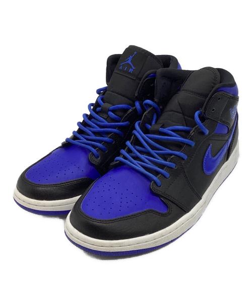 NIKE（ナイキ）NIKE (ナイキ) AIR JORDAN 1 MID ブラック×ブルー サイズ:US8.5の古着・服飾アイテム