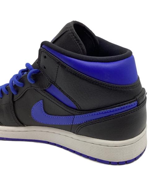 NIKE（ナイキ）NIKE (ナイキ) AIR JORDAN 1 MID ブラック×ブルー サイズ:US8.5の古着・服飾アイテム
