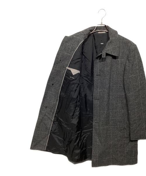 BOSS（ボス）BOSS (ボス) ウールステンカラーコート グレー サイズ:48の古着・服飾アイテム