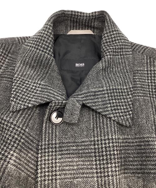 BOSS（ボス）BOSS (ボス) ウールステンカラーコート グレー サイズ:48の古着・服飾アイテム