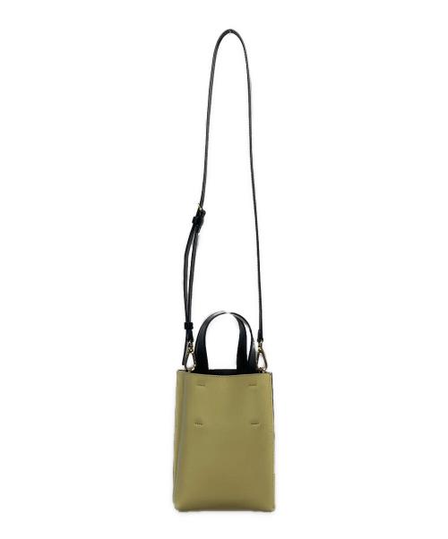 MARNI（マルニ）MARNI (マルニ) ミュゼオナノ 2WAYバッグ グレー×イエローの古着・服飾アイテム