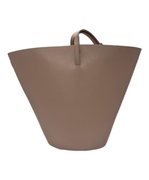 YAHKI（ヤーキ）YAHKI (ヤーキ) ダブルフェイスミニバスケットバッグ ピンクの古着・服飾アイテム