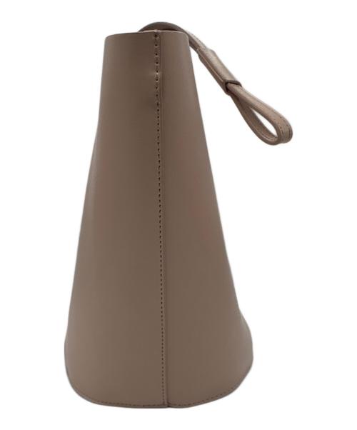 YAHKI（ヤーキ）YAHKI (ヤーキ) ダブルフェイスミニバスケットバッグ ピンクの古着・服飾アイテム