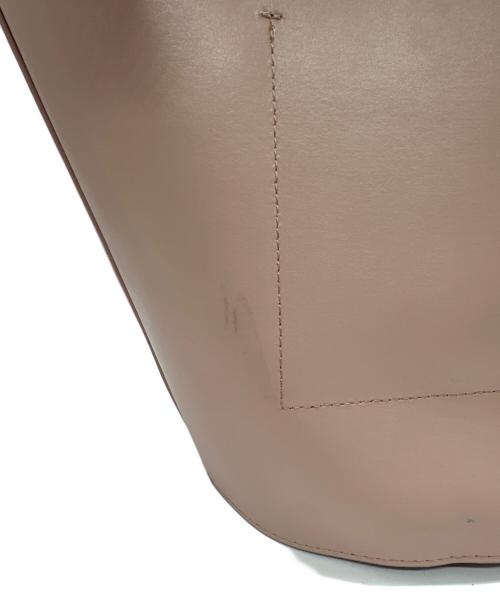 YAHKI（ヤーキ）YAHKI (ヤーキ) ダブルフェイスミニバスケットバッグ ピンクの古着・服飾アイテム