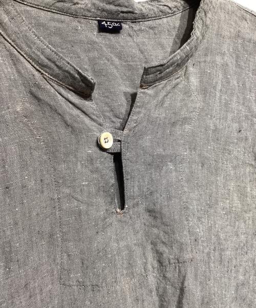 45R（フォーティファイブ・アール）45R (フォーティファイブ・アール) リネンプルオーバーシャツ グレー サイズ:4の古着・服飾アイテム