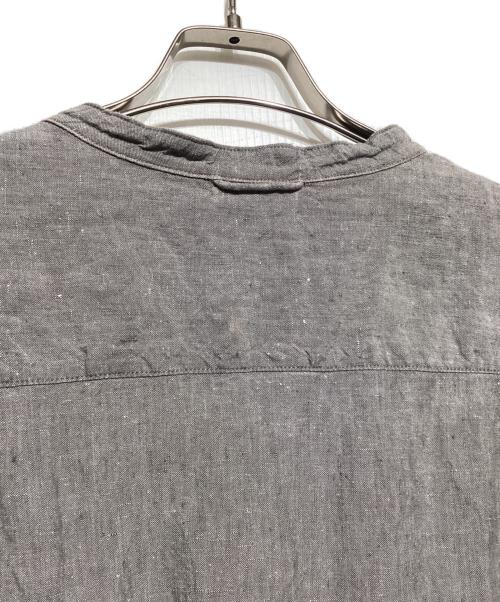 45R（フォーティファイブ・アール）45R (フォーティファイブ・アール) リネンプルオーバーシャツ グレー サイズ:4の古着・服飾アイテム