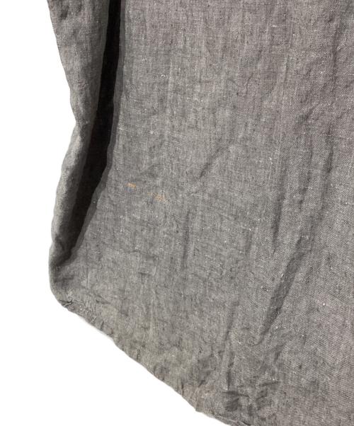 45R（フォーティファイブ・アール）45R (フォーティファイブ・アール) リネンプルオーバーシャツ グレー サイズ:4の古着・服飾アイテム