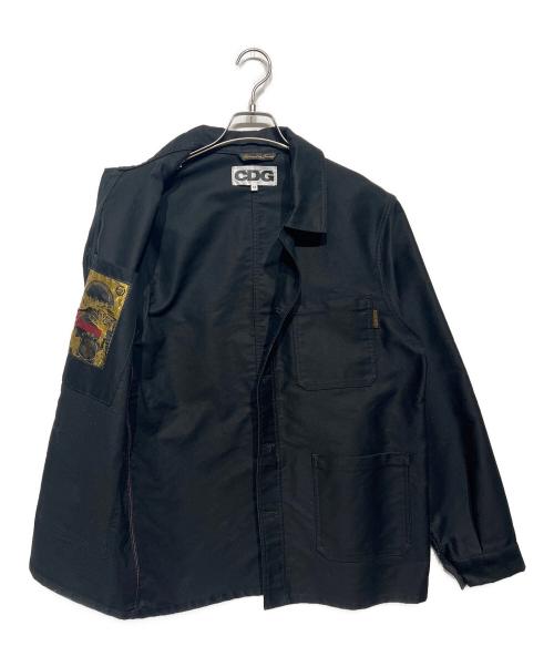 GOOD DESIGN SHOP CDG（グットデザインショップ コムデギャルソン）GOOD DESIGN SHOP CDG (グットデザインショップ コムデギャルソン) LABOUREUR (ラブルール) ワークジャケット ブラック サイズ:Mの古着・服飾アイテム