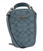 COACHコーチ）の古着「2WAYショルダーバッグ」｜スカイブルー