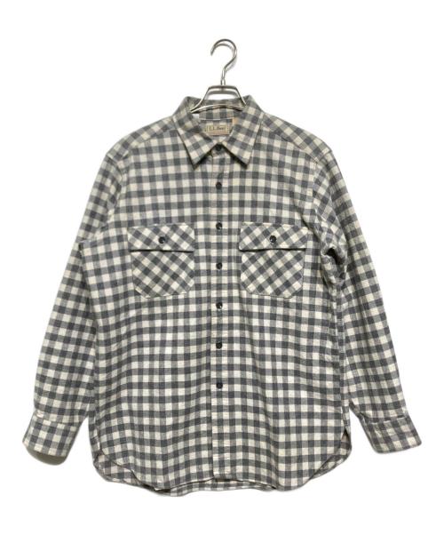 L.L.Bean（エルエルビーン）L.L.Bean (エルエルビーン) 80'Sブロックチェックネルシャツ グレー サイズ:16の古着・服飾アイテム