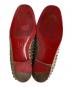 中古・古着 Christian Louboutin (クリスチャン・ルブタン) スタッズスリッポン ベージュ サイズ:45：14000円