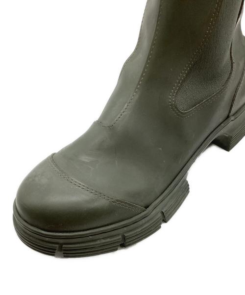 GANNI（ガニー）GANNI (ガニー) RECYCLED RUBBER CITY BOOT オリーブ サイズ:40の古着・服飾アイテム