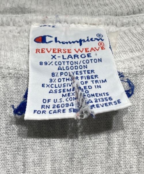 Champion REVERSE WEAVE（チャンピオン リバース ウィーブ）Champion REVERSE WEAVE (チャンピオン リバース ウィーブ) 90ｓクルーネックスウェット グレー サイズ:XLの古着・服飾アイテム