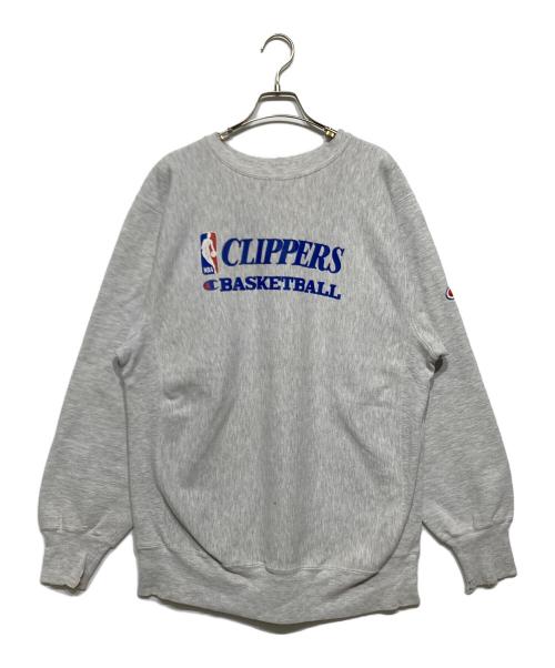 Champion REVERSE WEAVE（チャンピオン リバース ウィーブ）Champion REVERSE WEAVE (チャンピオン リバース ウィーブ) 90Ｓクルーネックスウェット グレー サイズ:XLの古着・服飾アイテム